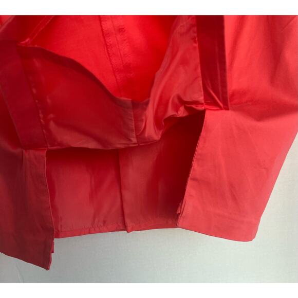 Mossimo Stretch Cotton Coral Midi Pencil Lined Skirt  Size 18 - Picture 4 of 6